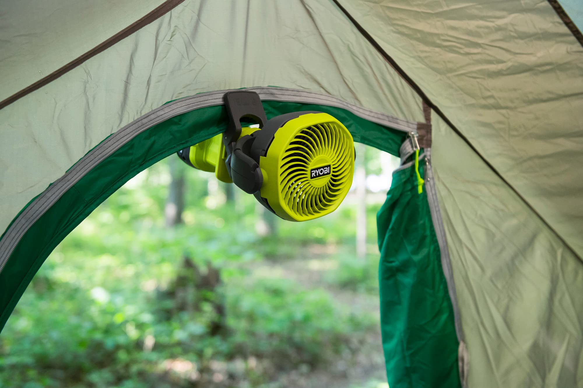 RYOBI RCF18-0 compact clip-on cooling for small spaces