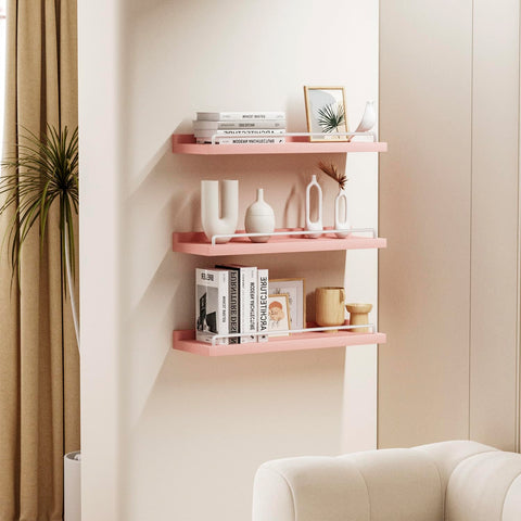 RYOFOBETTO bedroom wall shelves for organized books and decor.