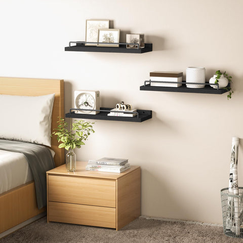 Ryofobetto floating shelves plants frames pairing with greenery.