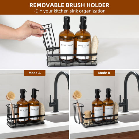 RYTOXILO amber glass bottles with waterproof labels for easy refills