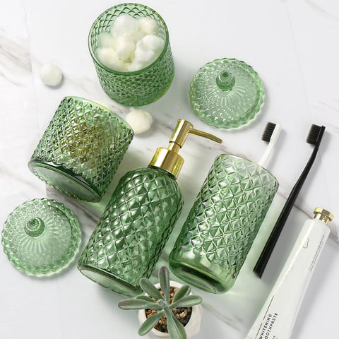 RYTOXILO sturdy olive glass material for durable bathroom accessories