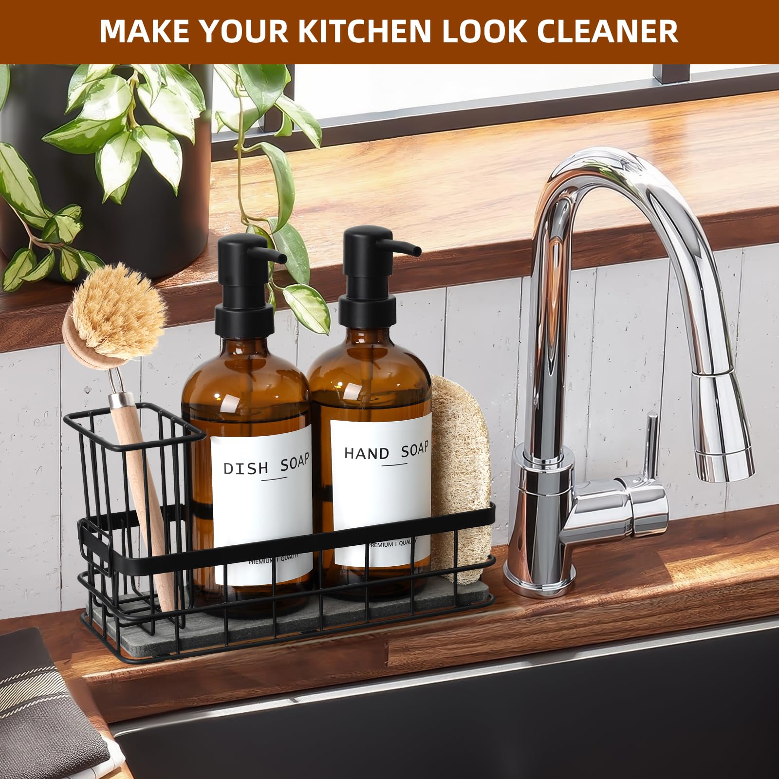 RYTOXILO loofah sponge included for gentle dish and surface cleaning