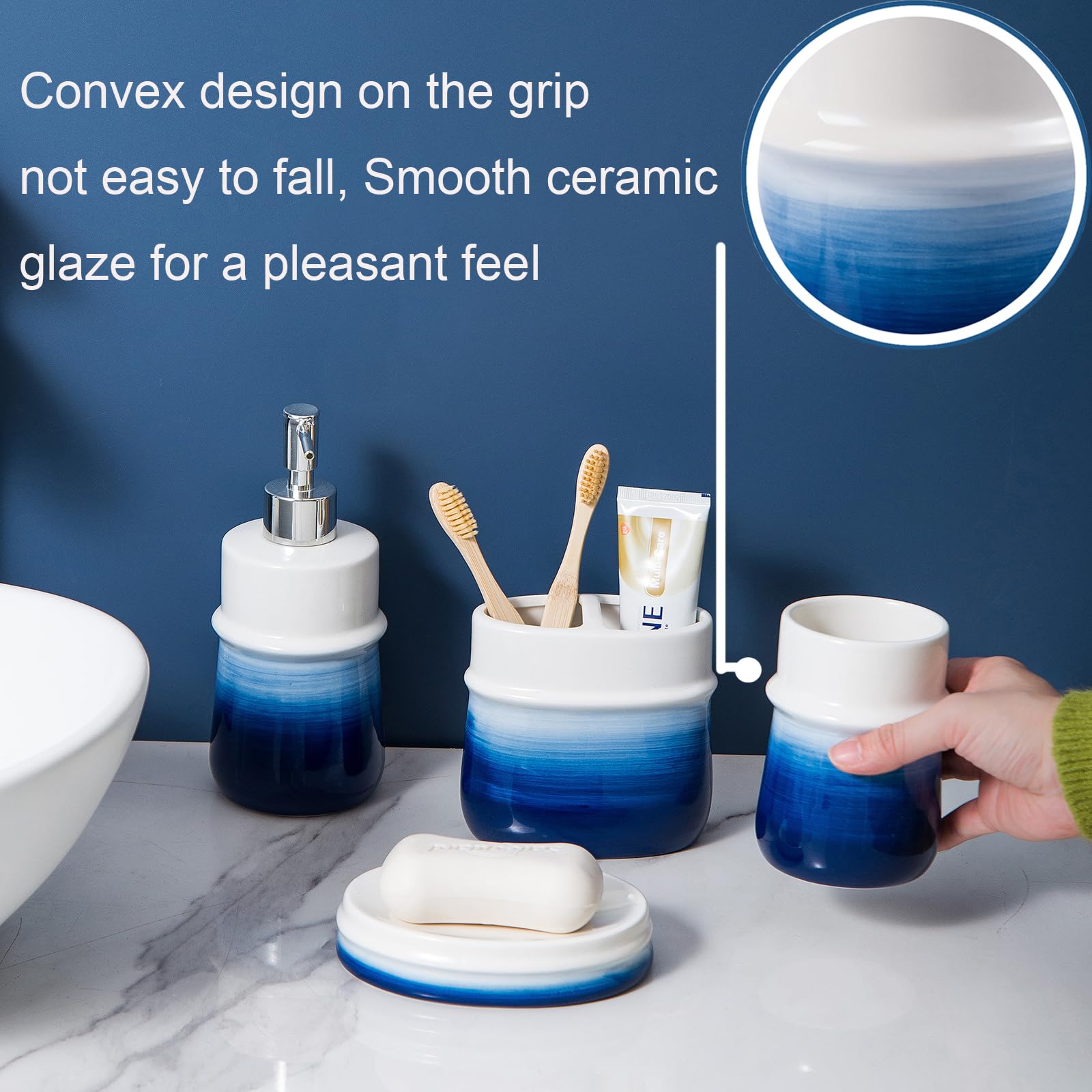 RZCNC soap dish features a glossy glaze that drains and dries quickly.