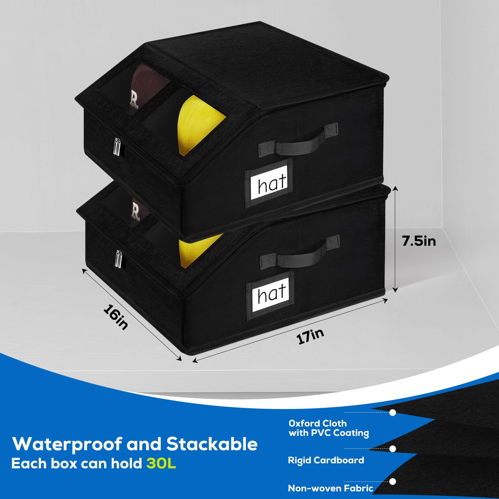 RZMAYIS hat storage dustproof oxford cloth protects caps from dust