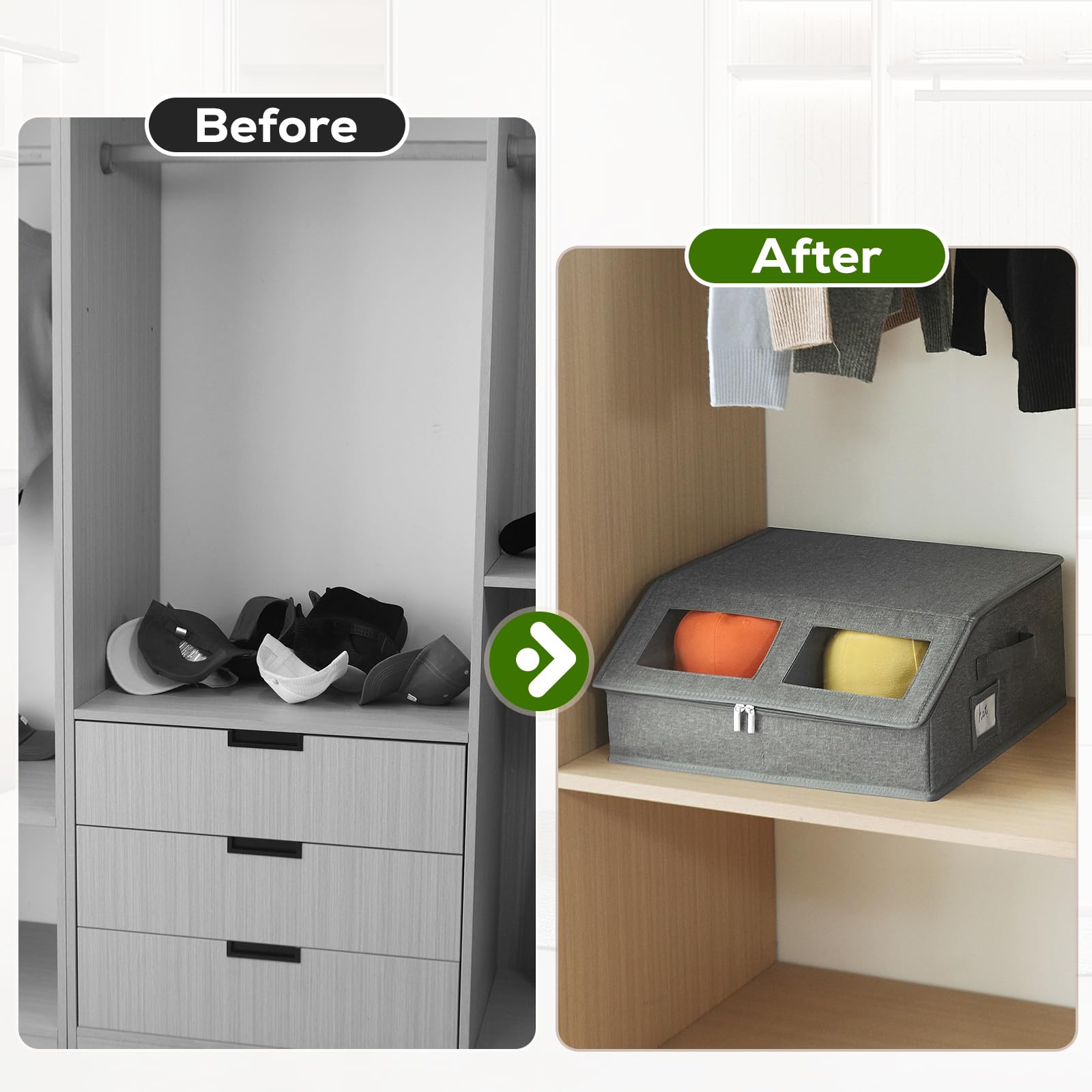 RZMAYIS hat storage two handles for easy portability