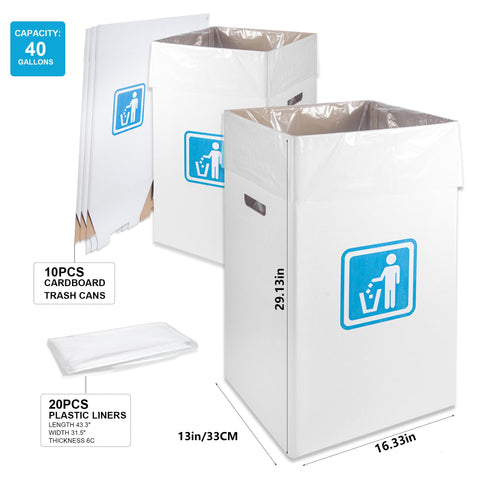 rzoixuur pop-up trash bin interlocking flaps enable fast assembly