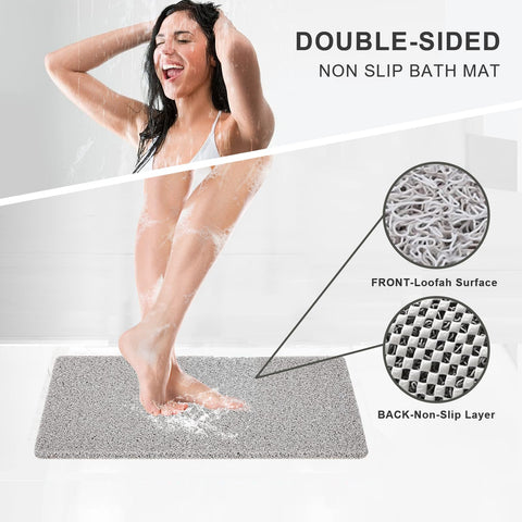 Rzoysia Nonslip Bathtub Mat 0.6-inch thickness cushions feet