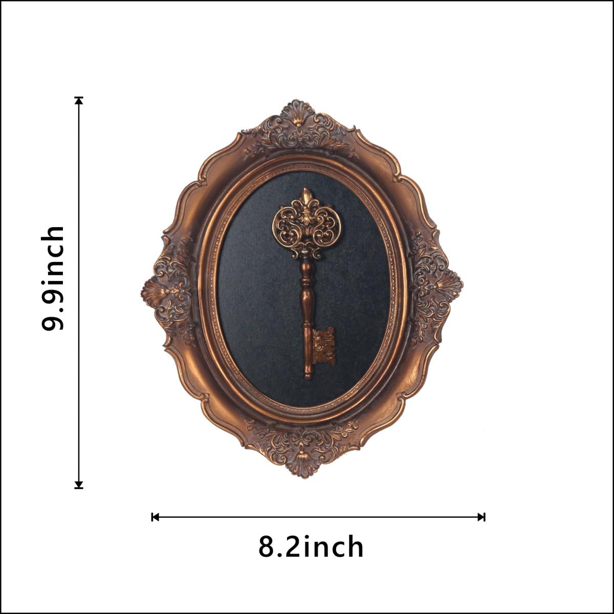 S-MANTIS hand-painted oval wall art adds artisanal character to any room.
