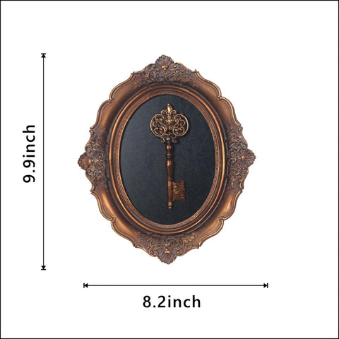 S-MANTIS hand-painted oval wall art adds artisanal character to any room.