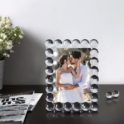 SAAEH SWWH crystal frame displays a vertical 5x7 photo