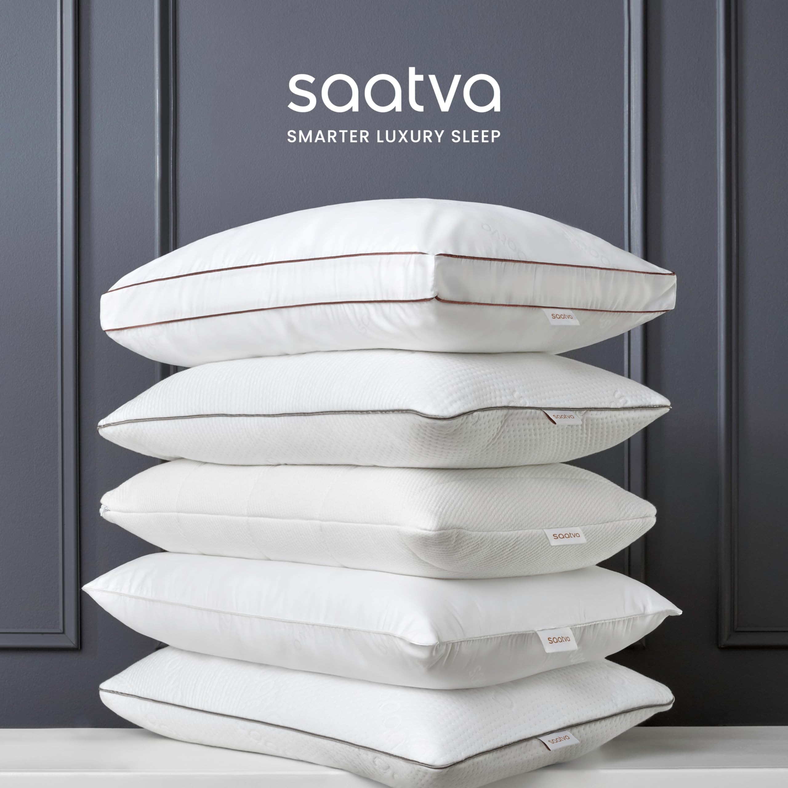 Saatva 1-pack packaging emphasizes convenient single-pillow option
