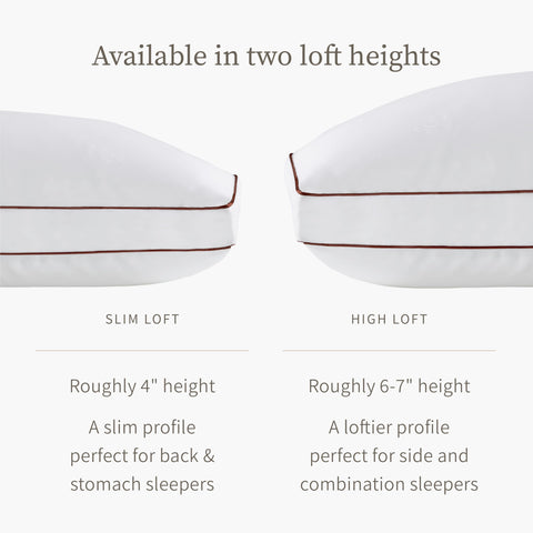 Saatva pillow gusseted sides help maintain shape during the night