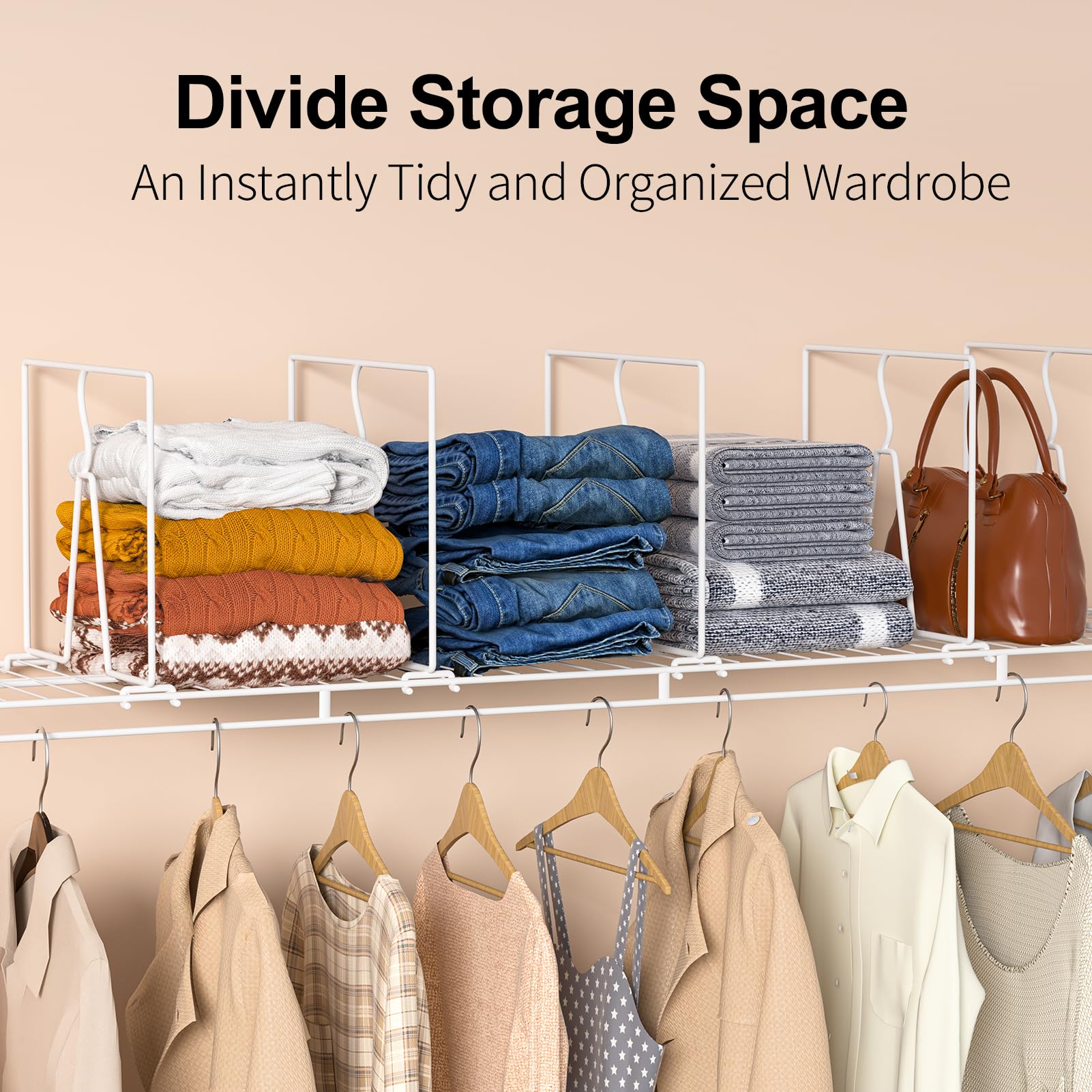 Saccik dividers with rust-resistant coating protect items in damp rooms.