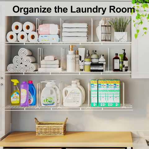 Saccik eight-pack dividers offer versatile closet and pantry organization.