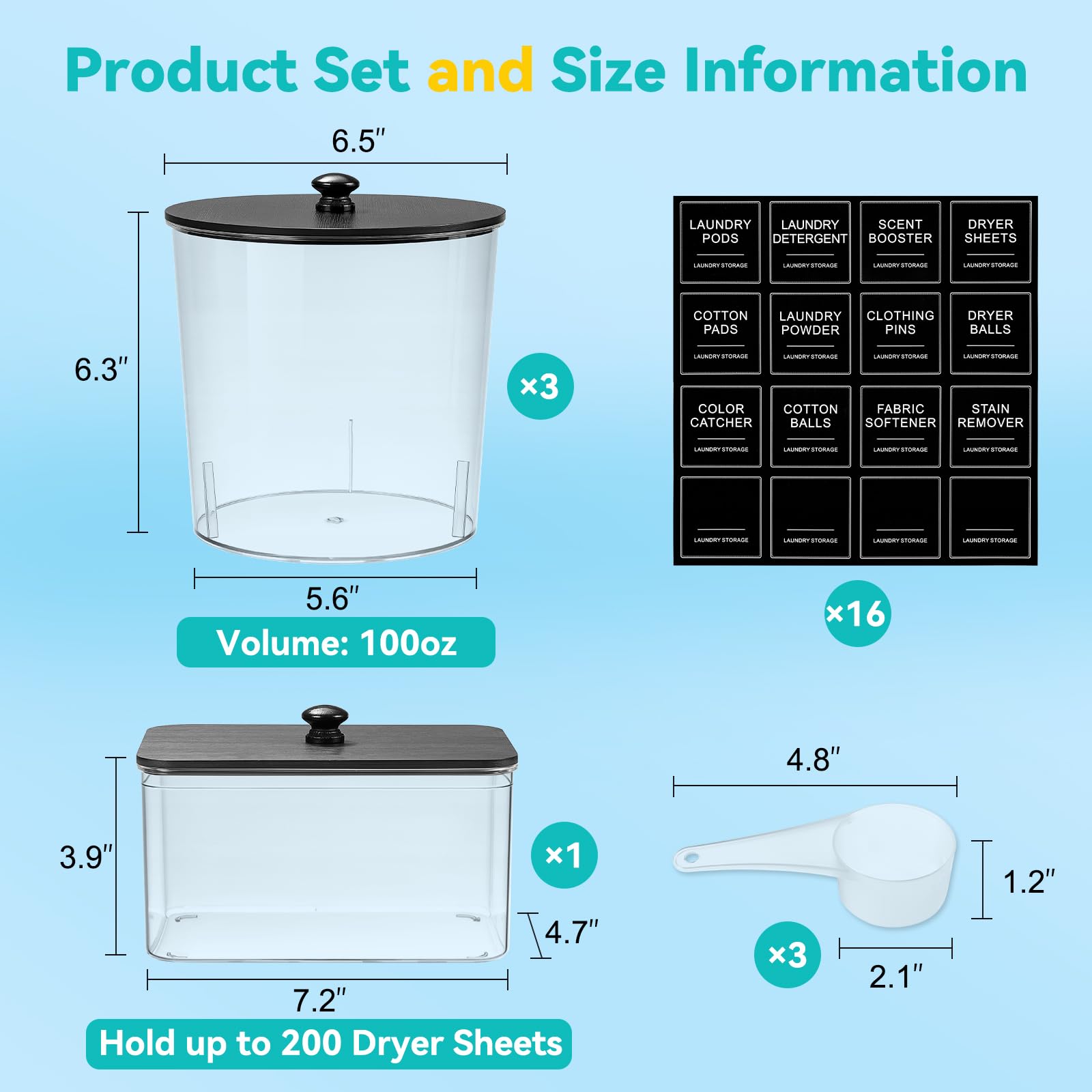 SACIOVEE dryer sheet holder showcasing organized storage for textiles.