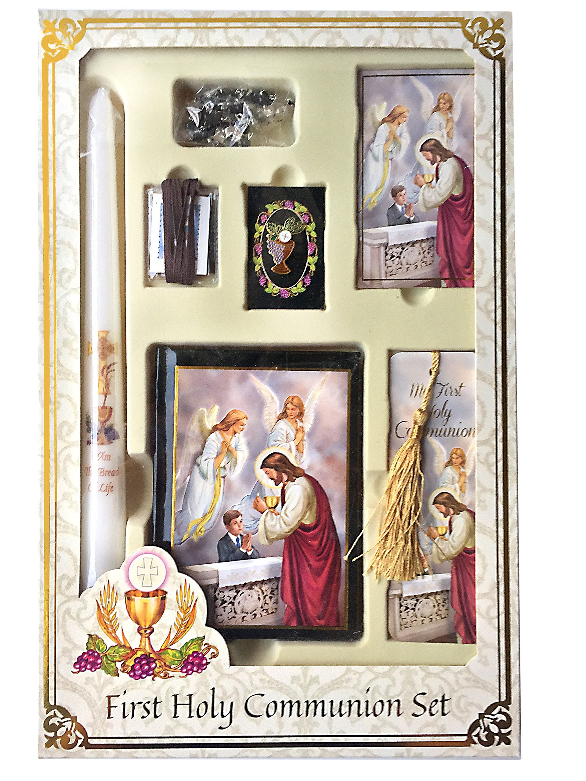 Sacred Traditions candle in the First Communion gift box for blessing moments