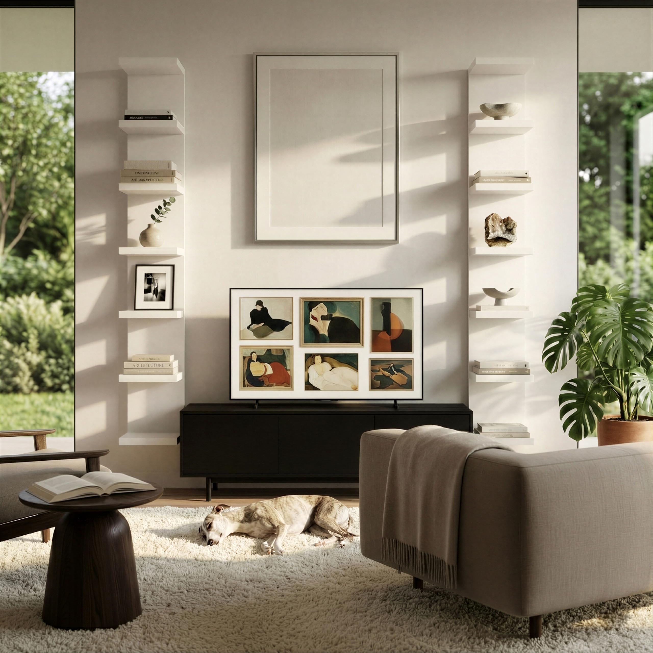 SADIELIFE space-saving shelving solution elevates room organization and aesthetics.
