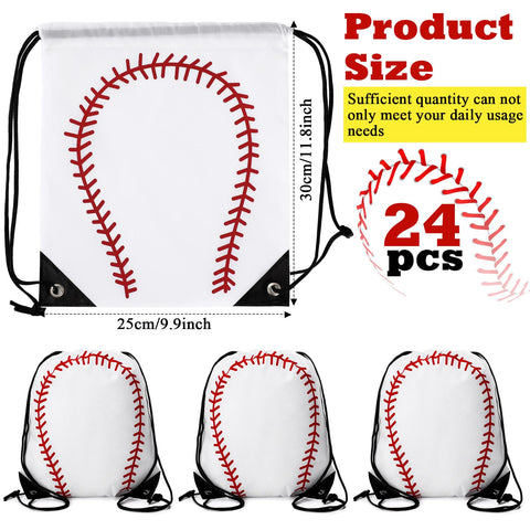 Sadnyy baseball drawstring bag 24-pack ready for team gifting