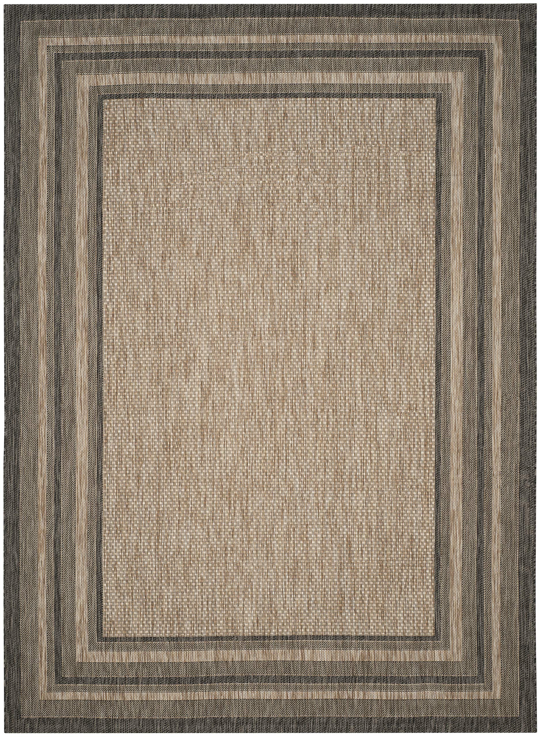 SAFAVIEH Courtyard rug close-up demonstrates waterproof surface and stain resistance.