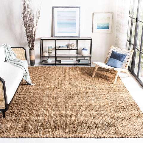 SAFAVIEH handwoven-jute rug shows chunky-pile texture for cozy floors.