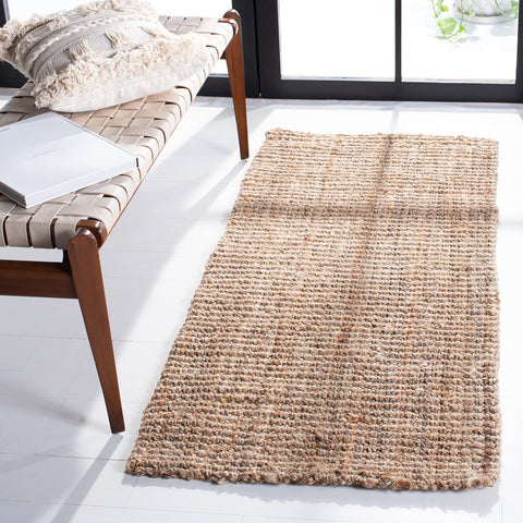 SAFAVIEH natural fiber jute rug 2x3, front view, adds natural texture to living spaces.