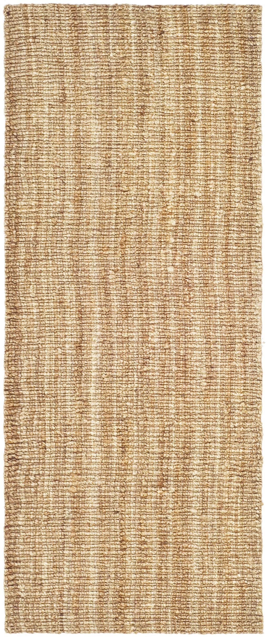 SAFAVIEH Natural Fiber handwoven jute runner shows chunky texture for cozy open-space living.