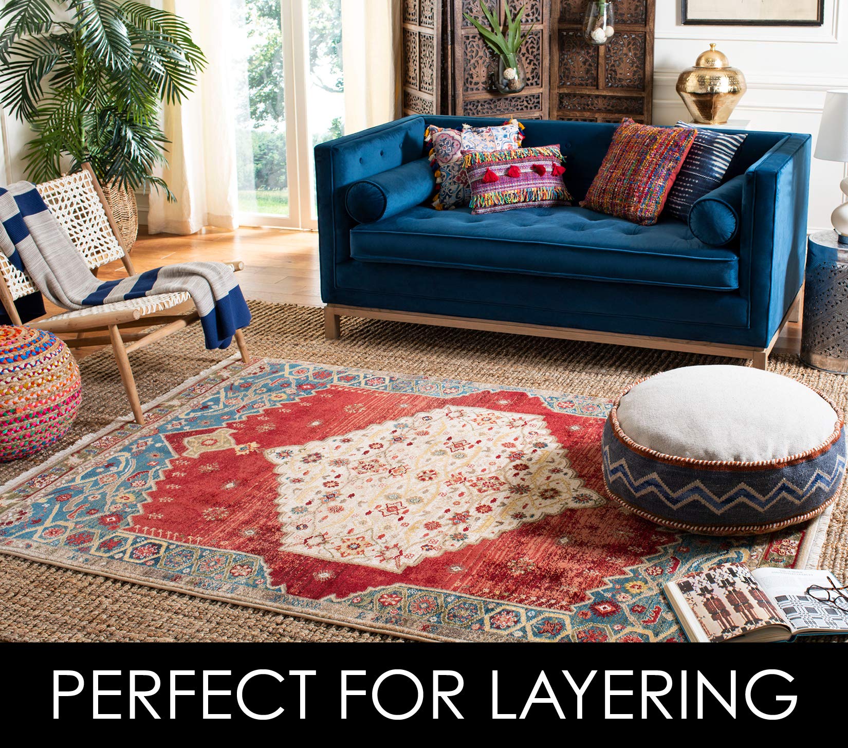 SAFAVIEH New York-based craftsmanship highlights artisanal roots and trusted quality.
