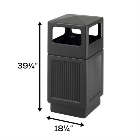 Safco Canmeleon galvanized-steel liner included for simple waste management
