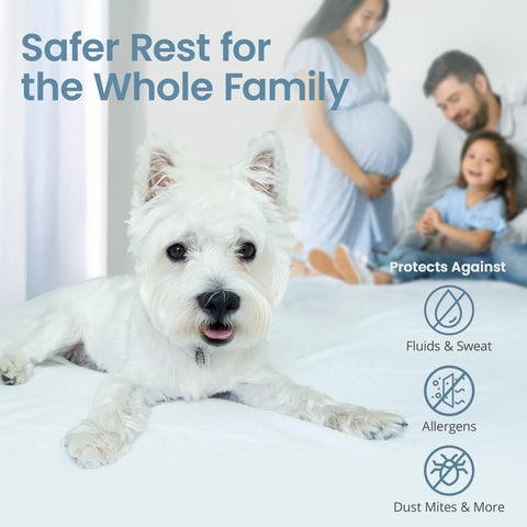 SafeRest durable zipper and stitching fit mattresses up to 15 inches thick.