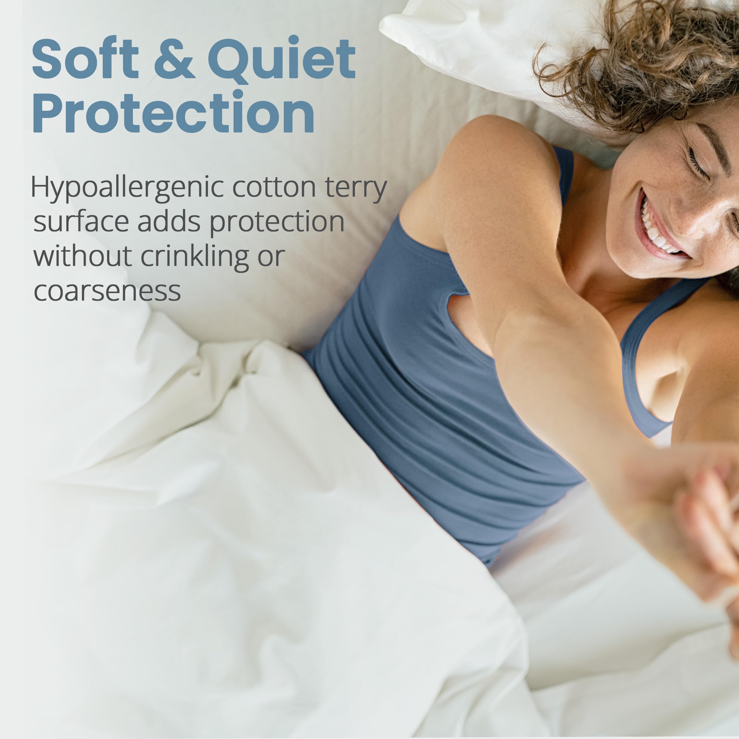 SafeRest durable zipper encasement fits mattresses up to 15 inches thick.