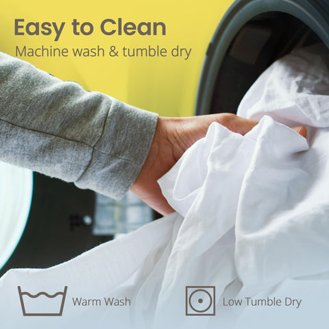 SafeRest queen protector is machine washable for easy maintenance