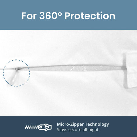 SafeRest soft cotton terry surface feels cool and quiet.