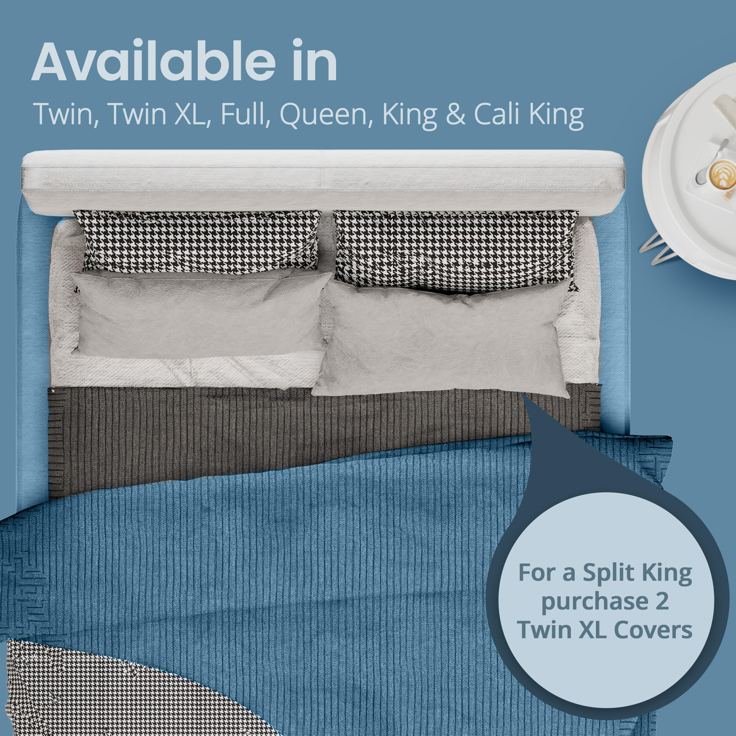 SafeRest lab-tested encasement for fluid and allergen protection in everyday sleep.