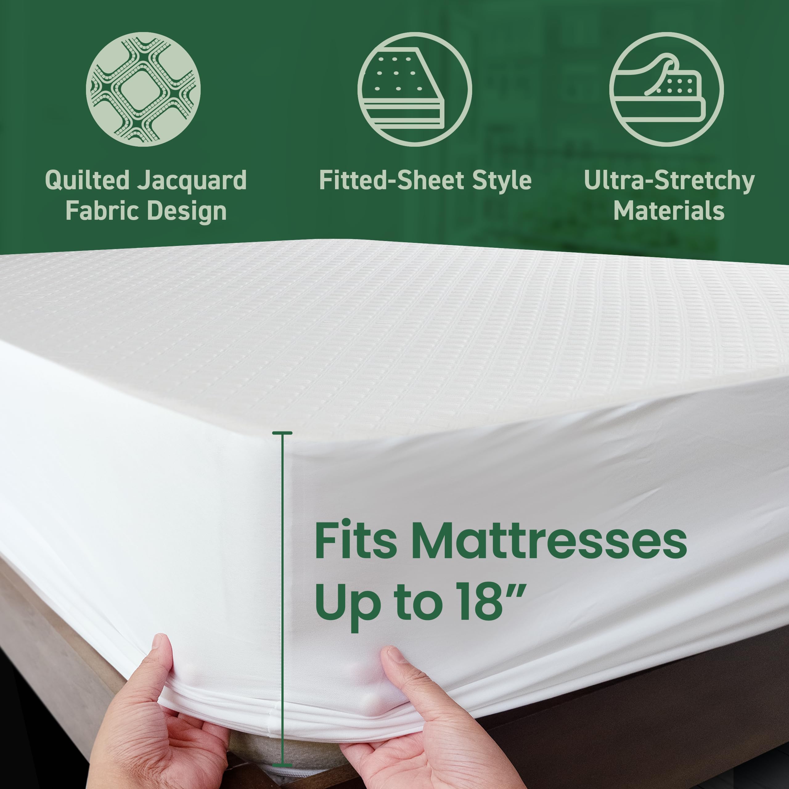 SafeRest water-resistant barrier protects mattress from spills while preserving softness.