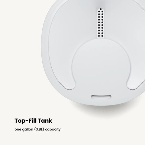 Safety 1st Connected Smart Humidifier runs up to 24 hours on a single fill.