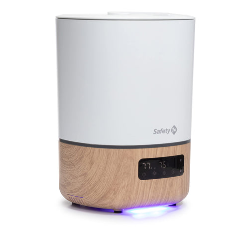 Safety 1st Connected Smart Humidifier covers up to 500 sq ft for larger nurseries.