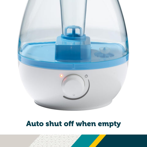 Safety 1st humidifier blue top-handle enables effortless moving between rooms.