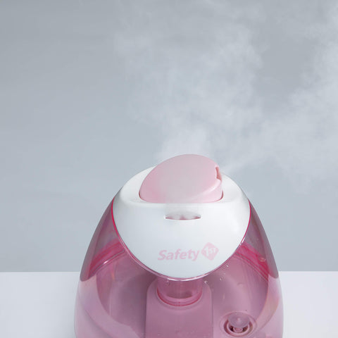 Safety 1st filter-free cool mist humidifier pink handle for easy room-to-room movement