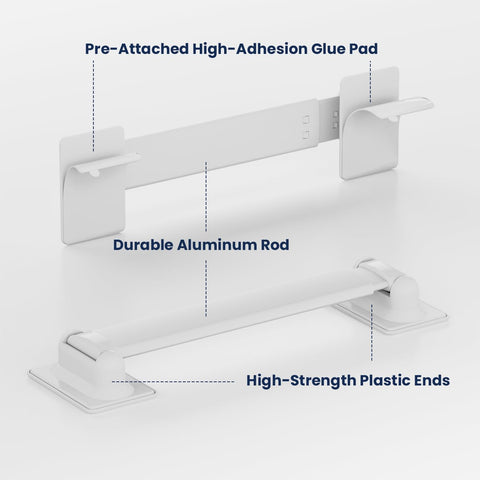 Safoner adjustable angle fits varied corner shelves in campers.