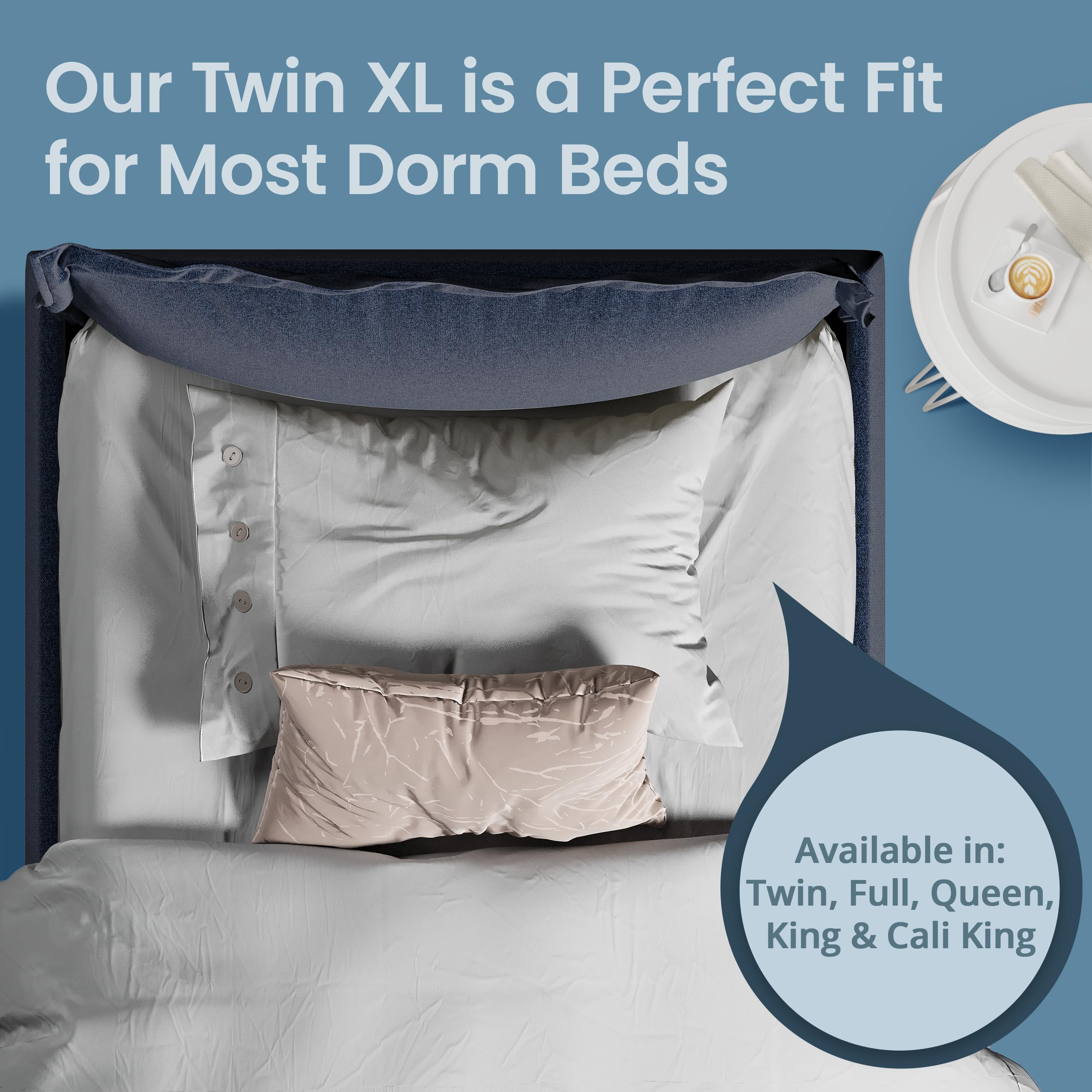 SafeRest noiseless design supports uninterrupted sleep.