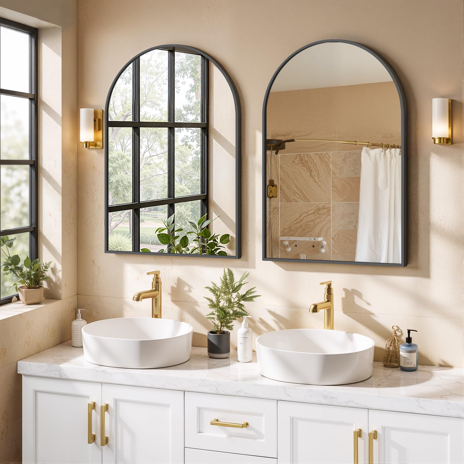 SageNest HD shatterproof glass mirror delivers crisp reflections for daily grooming.