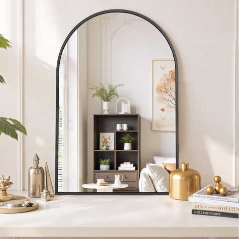 SageNest modern arch mirror acts as a stylish focal point in any room.