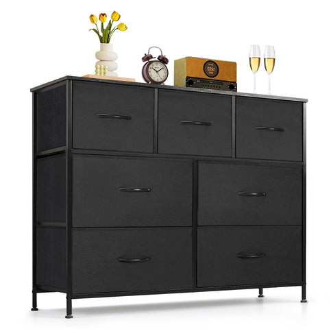 SageNest 7-drawer dresser with wood top provides ample storage and a sturdy surface.