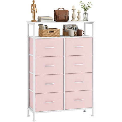 SageNest 8-drawer dresser with fabric drawers ideal for organized clothing storage.