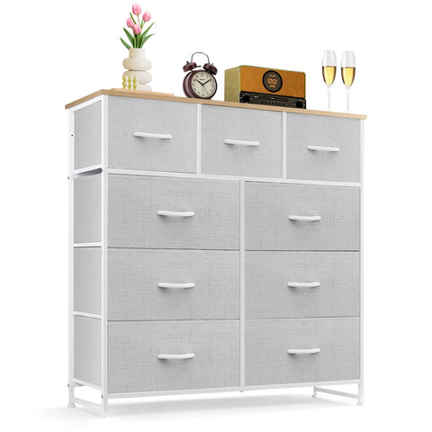 SageNest 9-Drawer Dresser in a bedroom setup for enhanced organization.