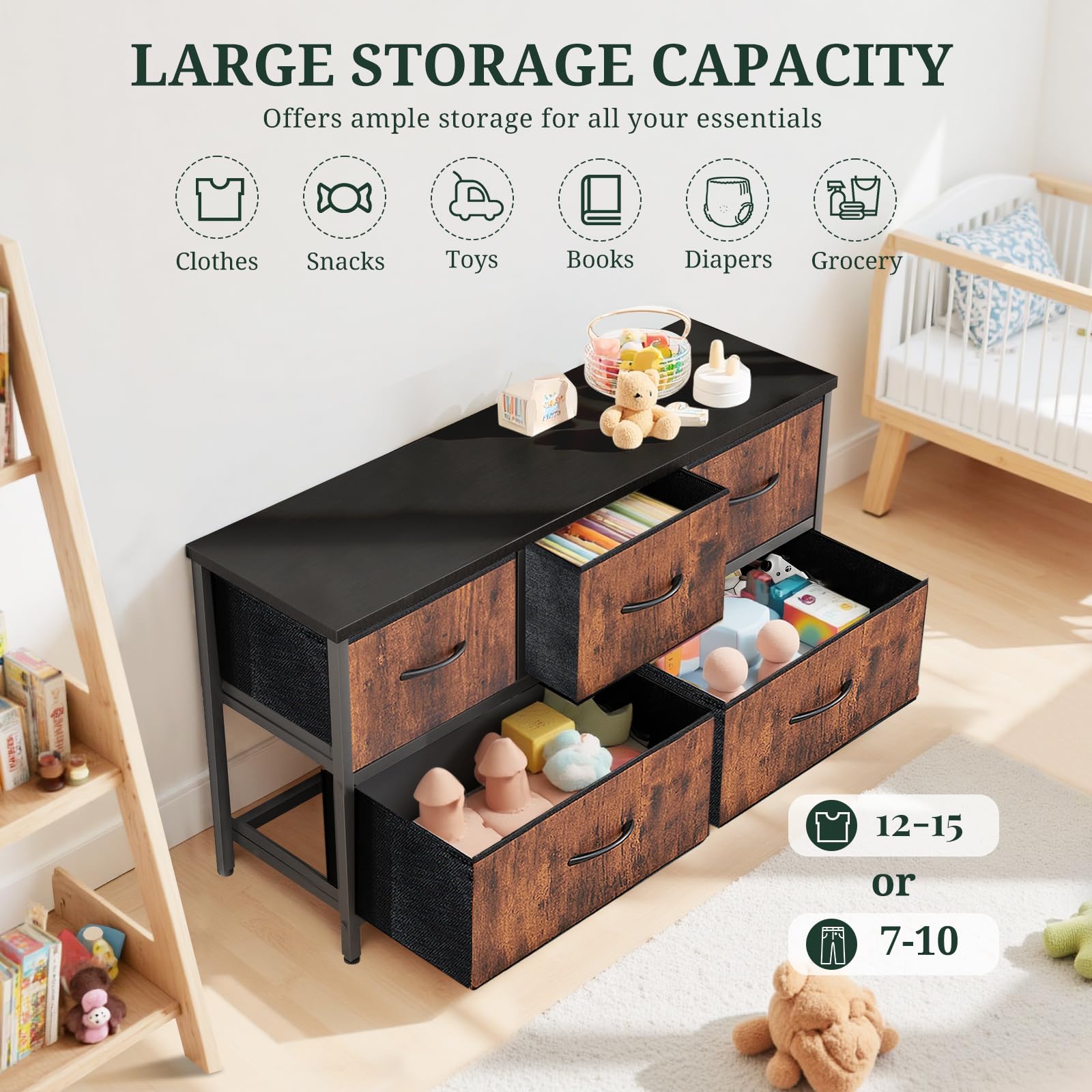 SageNest bedroom dresser fits modern spaces for versatile storage
