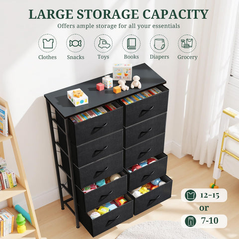 SageNest breathable fabric drawers keep clothes protected and neatly organized