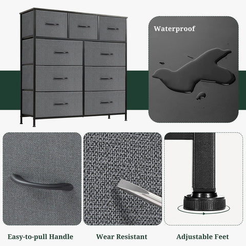 SageNest easy glide fabric drawers open smoothly