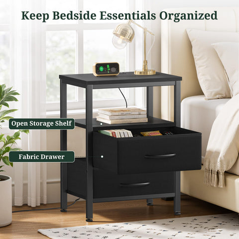 SageNest compact end table is ideal for small spaces beside bed or sofa.