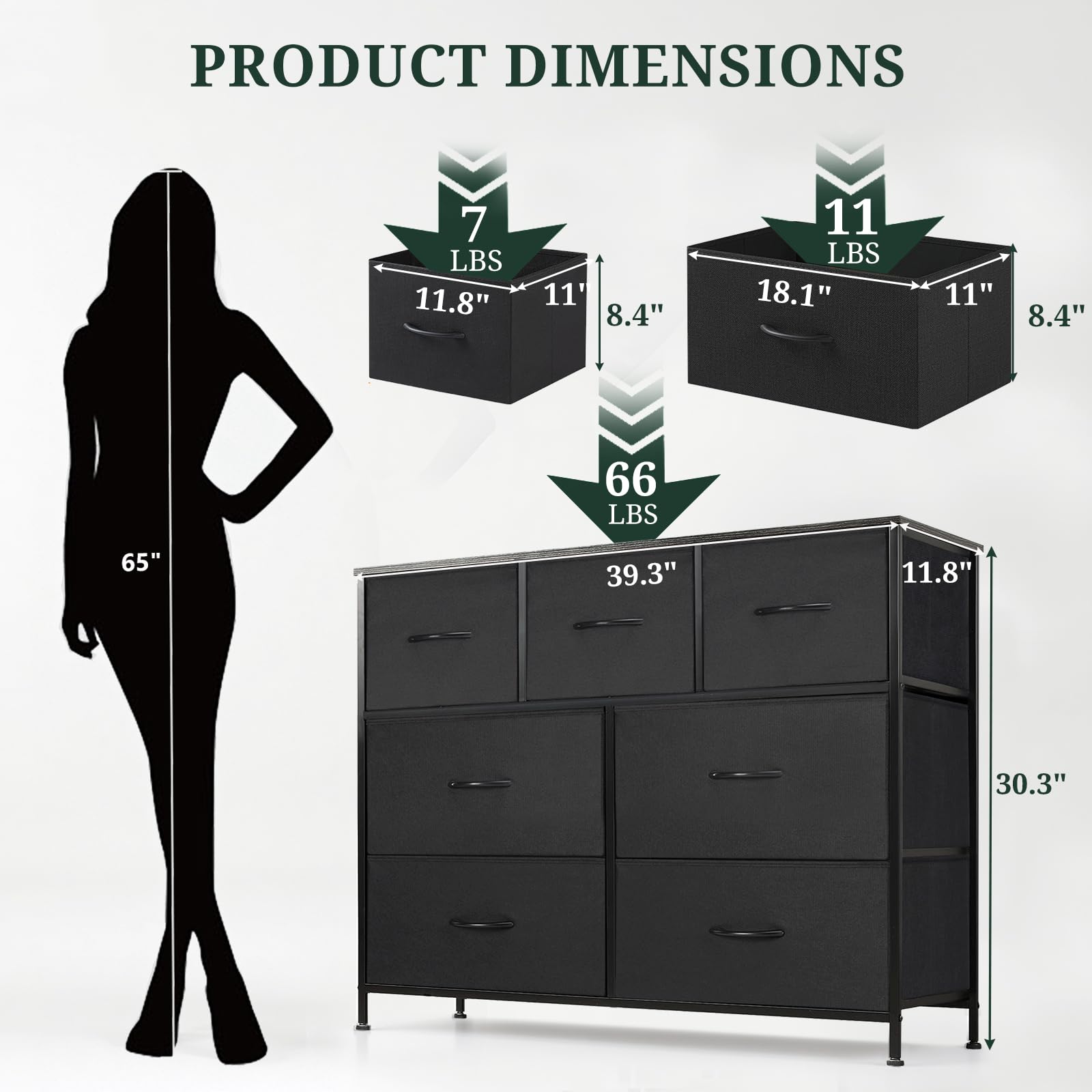SageNest drawer inside organization reveals large lower drawers and small uppers.